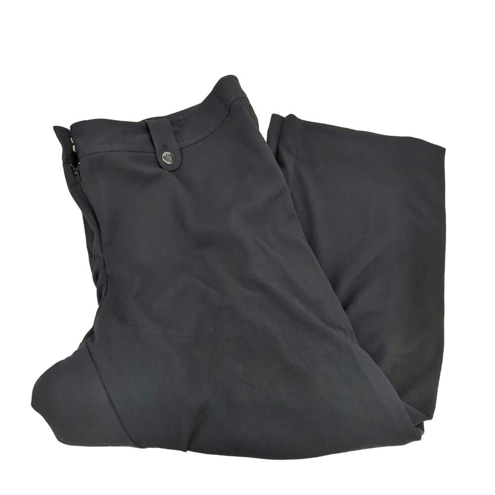 EUC JMS Dress Pants Ebony/Black Polyester Blend‎ Womens 26WP Stretchy Flat